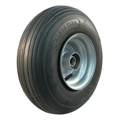 Komplettrad 4.00-6 KINGS TIRE V-5501 4PR 4.50Ax6 Stahl grau