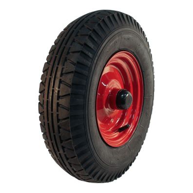 Komplettrad 4.00-8 Vredestein V-40 8PR Serie 51 Stahlfelge Rot