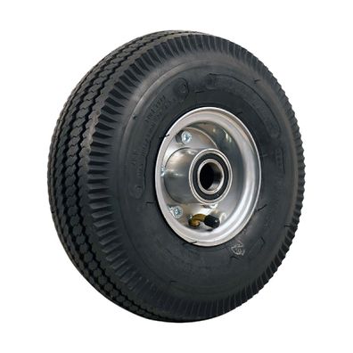 Komplettrad 4.10/3.50-4 KINGS TIRE V-6603 Kugellager Stahl grau