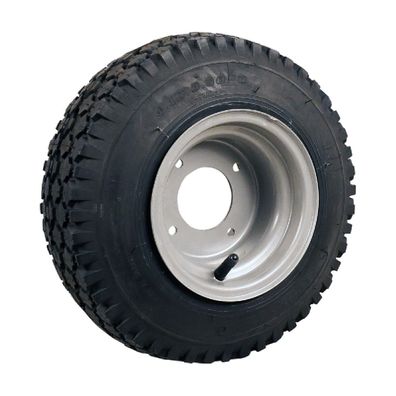 Komplettrad 4.10/3.50-6 KINGS TIRE V-6602 4PR Stahlfelge grau