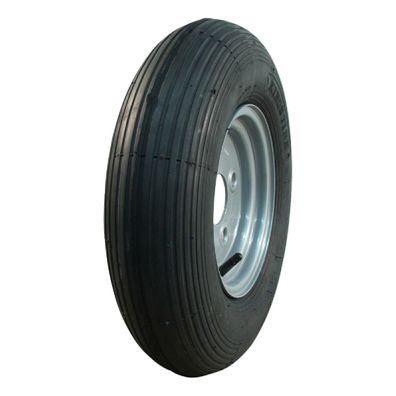 Komplettrad 4.80/4.00-8 KINGS TIRE V-5501A 2PR 3.00Dx8 Stahl grau