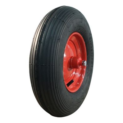Komplettrad 4.80/4.00-8 KINGS TIRE V-5501A 2PR Stahlfelge Rot