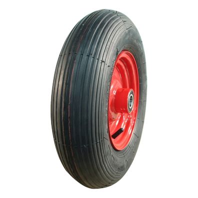 Komplettrad 4.80/4.00-8 KINGS TIRE V-5501A Stahlfelge Rot