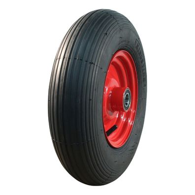 Komplettrad 4.80/4.00-8 KINGS TIRE V-5501A Stahlfelge Rot