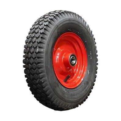Komplettrad 4.80/4.00-8 KINGS TIRE V-6602 6PR Stahlfelge Rot