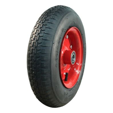 Komplettrad 4.80/4.00-8 KINGS TIRE V-6635 4PR Stahlfelge Rot