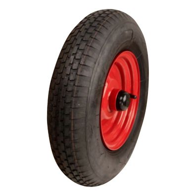 Komplettrad 4.80/4.00-8 KINGS TIRE V-6635 4PR Stahlfelge Rot