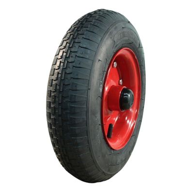 Komplettrad 4.80/4.00-8 KINGS TIRE V-6635 Stahlfelge Rot 4PR