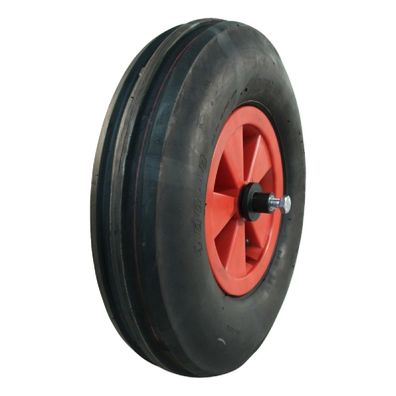 Komplettrad 4.80/4.00-8 KINGS TIRE V-8502 4PR Kunststoff rot