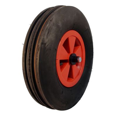 Komplettrad 4.80/4.00-8 KINGS TIRE V-8502 4PR Serie 52 Rot