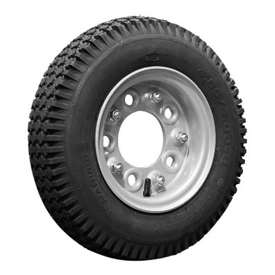 Komplettrad 4.80/4.00-8 NaRubb S-2202 4PR Schubkarre Stahl grau