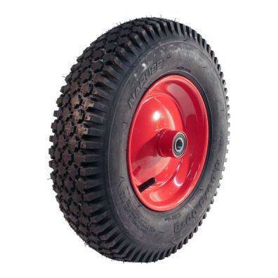 Komplettrad 4.80/4.00-8 NaRubb S-2202 4PR Serie 51 Stahl Rot