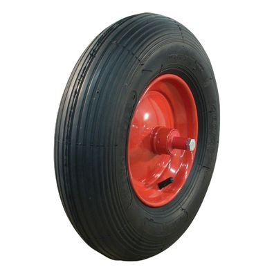 Komplettrad 4.80/4.00-8 NaRubb S-2301 4PR Stahlfelge Rot