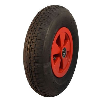 Komplettrad 4.80/4.00-8 V-6635 KINGS TIRE 4PR Kunststoff Rot
