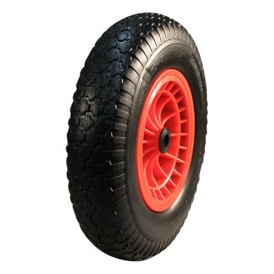 PU Reifen + Rad 4.00x8 Block Novio Serie 53 Gleitlager Ø20