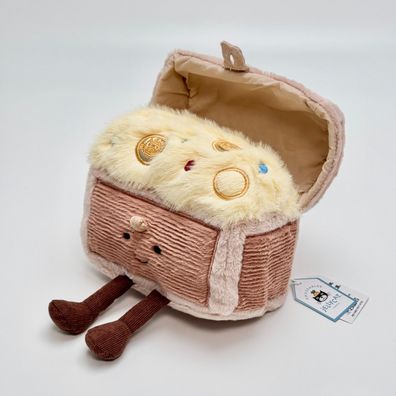JellyCat Treasure Chest Schatzkiste Soft Plüschtier Spielzeug Kinder Kuscheltier 19cm