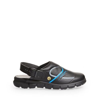 Abeba Sicherheitsschuhe Anatom Sicherheitssandale – Veloursleder/Gewebe, S1,