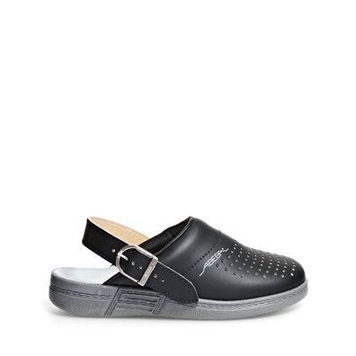 Abeba Berufsschuhe The Original Berufsclog – Perforiert, Glattleder, OB, Src