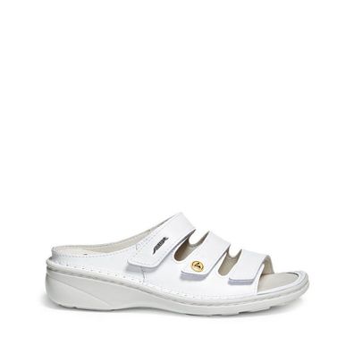 Abeba Damen Arbeitssandale Reflexor Clog – Glattleder, OB, Src