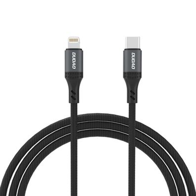 Dudao L3CL USB-C zu Kompatibel mit iPhone (Kabel) 30W Geflochten 2 m Schwarz