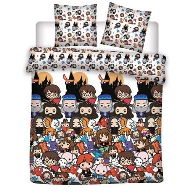 Harry Potter Doppelbettwäsche Set – 1x Deckenbezug 240x220 cm & 2x Kissenbezüge