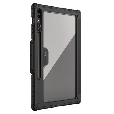 Bumper Leather Case Pro Hülle für Samsung Galaxy Tab S9 Ultra – Schwarz