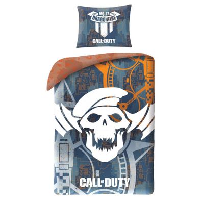 Call Of Duty Bettwäsche Set aus Baumwolle Bettdeckenbezug 140 × 200 cm mit 70 ×