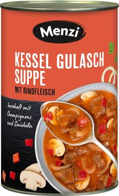 Menzi Kesselgulaschsuppe mit Rindfleisch 4,2 kg