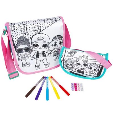 LOL Surprise Tasche zum Selbstgestalten – 2er Pack Kreativset für Kinder