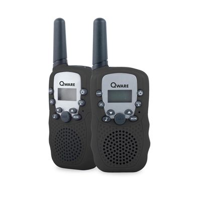 Qware Walkie-Talkie Set – 3 km Reichweite, 10 Kanäle & Taschenlampe