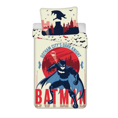 Batman Gotham’s Knight Bettwäsche set 100% Baumwolle 140x200 + 70x90 cm