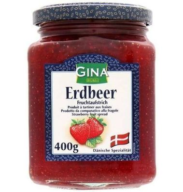 Gina Erdbeer-Dschm 400 g - Fruchtiger Genuss aus Deutschland