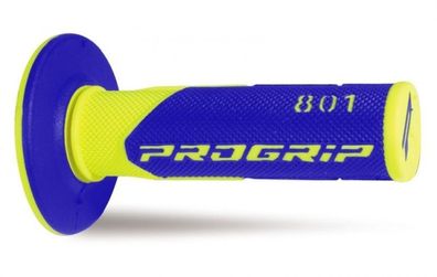 Progrip 801 Double Density Grips - FluoYellow/Blue