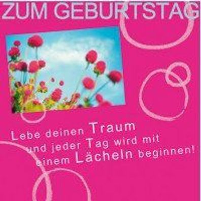 Magic Moments Grusskarte mit CD "Zum Geburtstag Lebe deinem Traum" Neuware