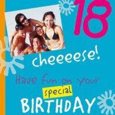 Magic Moments Grusskarte mit CD "18 Cheeeese! Birthday Geburtstag" Neu