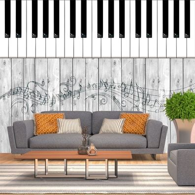 Moderne Vlies Fototapete Klavier Musik Nordisch Wandtapete Wandbild 6695