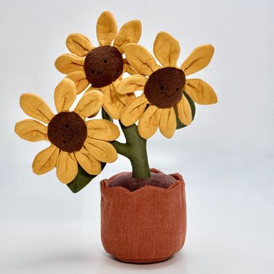 Jellycat Amuseables Sunflower Sonnenblume Plüschtier Kuscheltier Stofftier 35cm