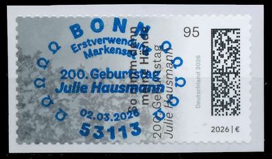 BRD BUND 2026 Nr 3959 ESST zentrisch gestempelt XA97006