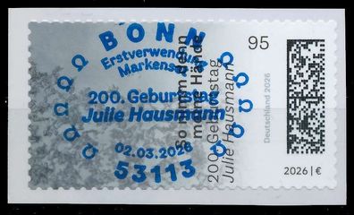 BRD BUND 2026 Nr 3959 ESST zentrisch gestempelt XA97012