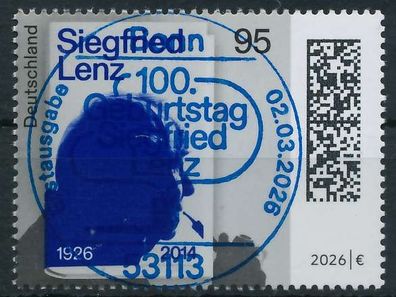 BRD BUND 2026 Nr 3957 ESST zentrisch gestempelt XA9702E