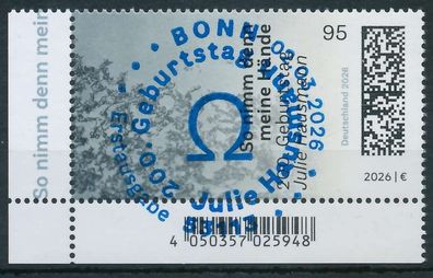 BRD BUND 2026 Nr 3956 ESST zentrisch gestempelt ECKE-ULI XA9706A