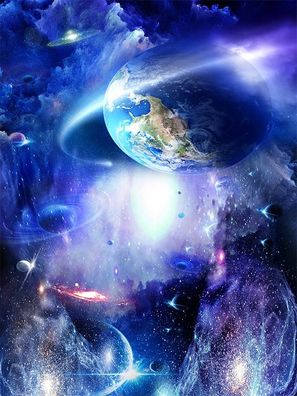 Deckenbild Sternenhimmel Universum Decke Wandbild Galaxy Dachtapete Himmel 6016