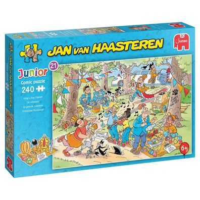 Jan van Haasteren Junior 21 - Fröhlicher Flohmarkt - 240 Teile Puzzle