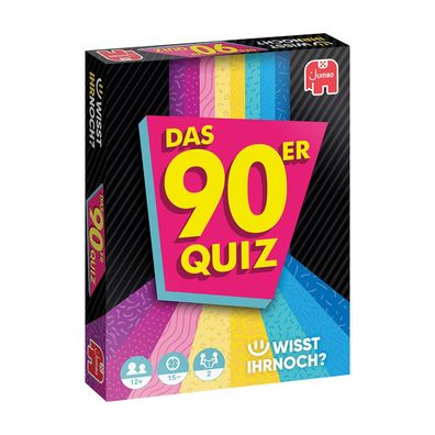 Jumbo Spiele 1110100542, Das 90er Quiz, Kartenspiel, Deutsche Ausgabe