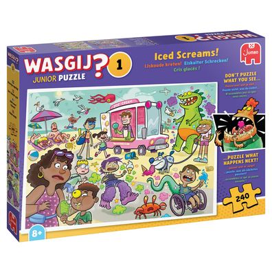 Wasgij Junior 1 - Eiskalter Schrecken! (240 Teile Puzzle)