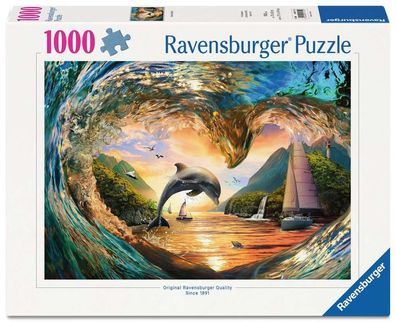 Sprung in den Sonnenuntergang – 1000 Teile Puzzle von Ravensburger