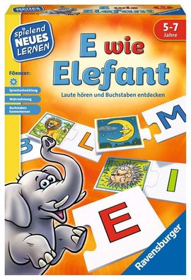 Ravensburger E wie Elefant – Lernspiel ab 5 Jahren