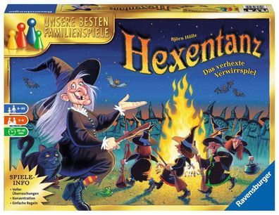 Hexentanz – Ravensburger Familienspiel mit magischem Verwirrspaß