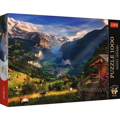 Trefl, Lauterbrunnental, Schweiz, 1000 Teile Premium Plus Puzzle