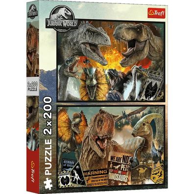 Trefl, Jurassic World, 2x 200 Teile Puzzle